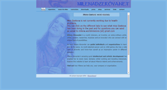Desktop Screenshot of milenadzekova.net