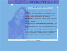 Tablet Screenshot of milenadzekova.net